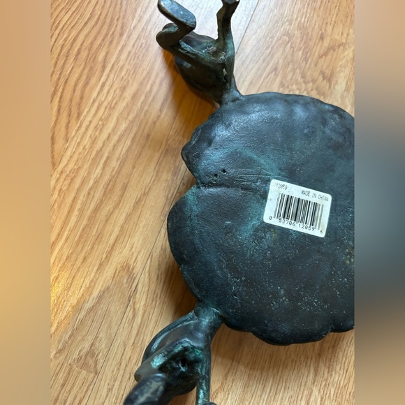 Vintage Brass Frog Planter - Picture 11 of 15